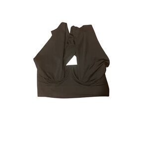 Spandex cross back bra top